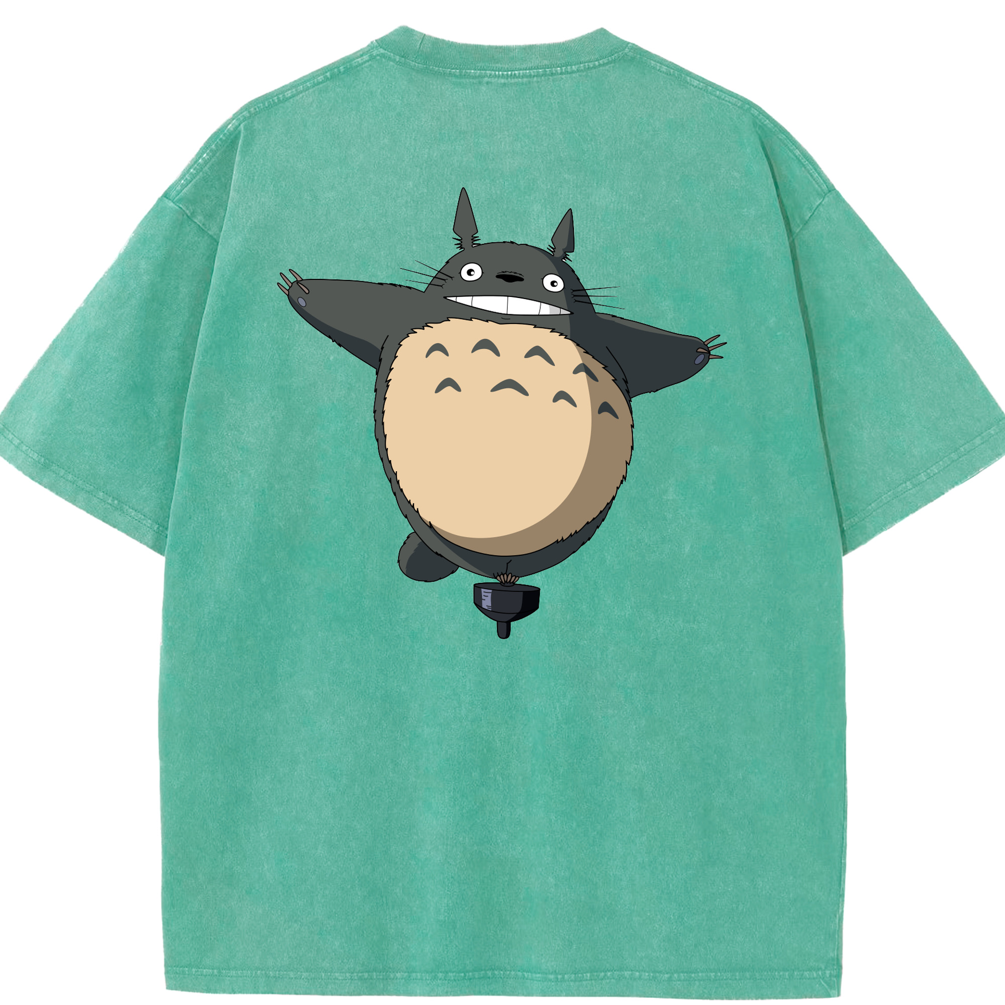（画像用） となりのトトロ 草壁メイ 草壁サツキ My Neighbor Totoro Satsuki Kusakabe Mei Kusakabe 綿100% ヴィンテージ風 半袖Tシャツ（背面プリント）